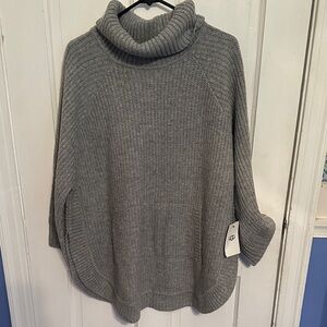 UGG Women's Soft Gray Cowl Neck Sweater